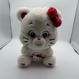 Sanrio Hello Kitty Care Bears Plush Bear Stuffed Animal Cheer White Red
